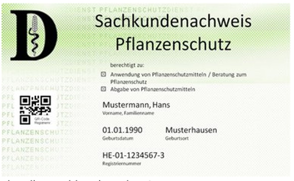 Sachkundenachweis im Pflanzenschutz